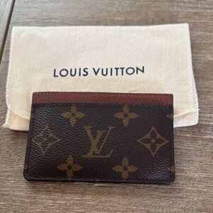 Louis Vuitton Brown Monogram Card Holder